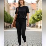Style & Co Black pleated front leggings Photo 1