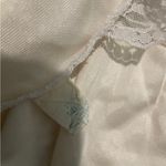 Elegant Cream Lace Trim Nightgown White Size M Photo 1
