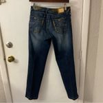 Baby Phat  Distressed 5 Pocket Ankle Snap Denim Jean 11(Juniors) Y2K Retro Bling Photo 1