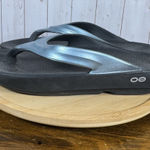 OOFOS Women Oolala Luxe Thong Recovery Sandals Flip Flops 11 Comfort Metallic A4 Photo 0