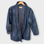 Pilcro Anthropologie Quilted Denim Kimono Jacket Paint Splatter Size XS Photo 7