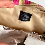 Saks 5th Avenue 🆕 NWT Saks Fifth Avenue Striped Raffia Makeup Bag Photo 2