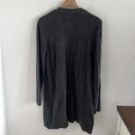 Barefoot Dreams CozyChic Ultra Lite Long Cardi Sweater Open Front Gray Large Photo 1