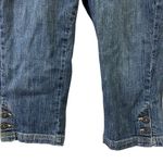 Lee  Just Below the Waist Stretch Denim Cropped Button Cuff Blue Jeans Womens 8 M Photo 3