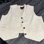 Sanctuary  Cream Vest with Black Accents Photo 0