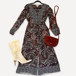 Knox Rose  Boho Night Sky Maxi Dress in Multicolor Paisley Photo 11