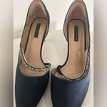 ERIJUNIOR Women Mid Kitten Heel Pointy Toe Wedding Party Size 9.5 Blue Photo 2