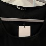 ZARA Black  Ruffle Sleeve Bodysuit Photo 2