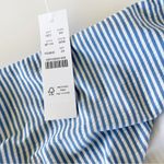 J.Crew Hipster bikini bottom in seersucker stripe Retro Blue Size 2X NWT Photo 3