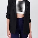 H&M Black Long Sleeve Waterfall Blazer Size 4 Photo 0