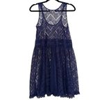 Anthropologie  Eloise St Regis Sleeveless Scoop Neck Lace Tunic Dress SMALL Photo 2