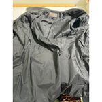 Brandon Thomas Black Leather Long Jacket Coat Womens Size L Button Front Collar Size L Photo 10