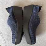 Steven By Steve Madden Women Betsi Navy Blue Woven Platform Wedge Shoes Size 10 Photo 2