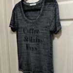 Project Social T short sleeve black graphic “coffee & rainy days” size M Photo 2