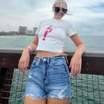 SheIn Lobster Baby Tee Photo 0
