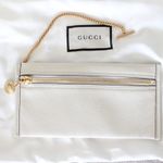 Gucci Ivory White Rajah Web-Striped Leather Tote Bag Photo 11