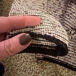 White House | Black Market WHBM Waterfall Fringed Cardigan Sweater Size Medium Tweed Grandma Comfy F8 Photo 7