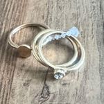 Bansri Elegant Gold Ring with Crystal Accent Rings Size 7 3piece Photo 0