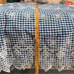 Sail To Sable  Gingham Cotton‎ Eyelet Floral Embroidery Flutter Sleeve Midi Dress Photo 14