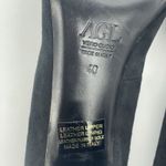 AGL Attilio Giusti Leombruni Womens 40 (US 9.5) Pumps Heels Black Suede Horsebit Photo 7
