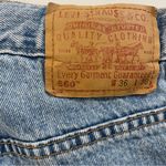 Levi's Vintage Levi’s Relaxed Fit Light Blue Jeans 36x30 | Straight Leg 90s Denim Photo 6