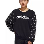 Adidas  Black Performance Womens Favorite Sweatshirt Size Small Photo 3