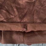 ZARA Brown Satin Mini Dress Size XS NWT Photo 5