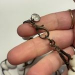 Talbots Signed T - White / Brown Statement Costume Necklace Bead / Beaded Photo 5