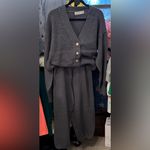 Free People NWOT  Hailee Cardi Set - blue Heather grey - small Photo 7