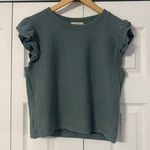 Moa Moa Women's Green Ribbed Knit Top, XL Photo 0