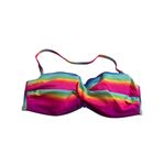 Victoria's Secret Rainbow Stripe Bikini Swimsuit Bathing Suit Bottom Sz S Top 34C Photo 4