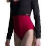 Mirella  black long sleeve dance swirl buckle wrap M top Photo 0