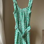 Faithfull the Brand  midi green floral dress size S C8 Photo 4