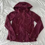 Aeropostale Maroon Hooded Cargo Jacket Photo 0