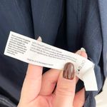 Eileen Fisher Double Stripe Tencel Viscose Long Kimono Jacket Navy Blue Photo 5