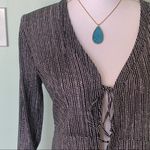 Athleta NWT  Kimssa Tunic Dot Print Black Swim Cover Up Small S NEW Photo 2