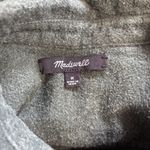 Madewell Green Half Zip Long Sleeve 100% Cotton Shirt Medium Photo 3