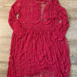 Free People Jen's Pirate Booty El Sol Lace Bell Sleeve Festival Mini Dress SZ M Photo 0