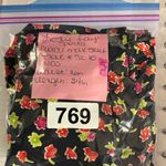 Leslie Fay  Black Floral Maxi Skirt Photo 6