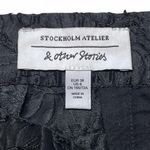 & Other Stories NWOT! & Other Stories Black Floral Jacquard Skirt Size 6 Stockholm Atelier Photo 4