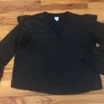 A New Day Metallic & Ruffle Accent Blouse Sz XL Photo 2