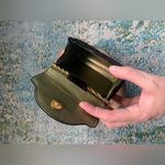 Vintage black velvet small hand bag with gold metal star Photo 6