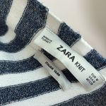 ZARA  Limited Edition Dress Italian Yard Stretch Knit Stripe Blue White Size M Photo 10