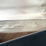 11x7 Amore Pacific Black Snake Skin Club Clutch Photo 5