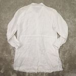 J Jill Pure Jill White Linen Tunic Shirt Dress size Small Lightweight Beach Photo 3