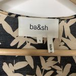 Ba&sh Tabby Wrap Dress Black & Beige Print Midi Length Womens Small Photo 10