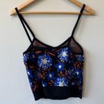 Maeve Anthropologie Floral Jacquard Sweater Cropped Cami Top Photo 3