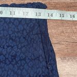 Whistles Womens Leopard Print High Rise Straight Leg Pants Navy Black Size 2 Blue Photo 9