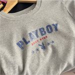 Playboy  Y2K Star Glittery Baby Gray Tee​ Photo 2