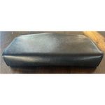 Vintage 90 Purse Green Mountain Black Textured Leather Structured Bag USA Clutch Photo 1